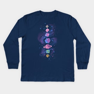 Space Dice Kids Long Sleeve T-Shirt